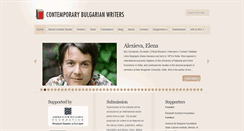 Desktop Screenshot of contemporarybulgarianwriters.com